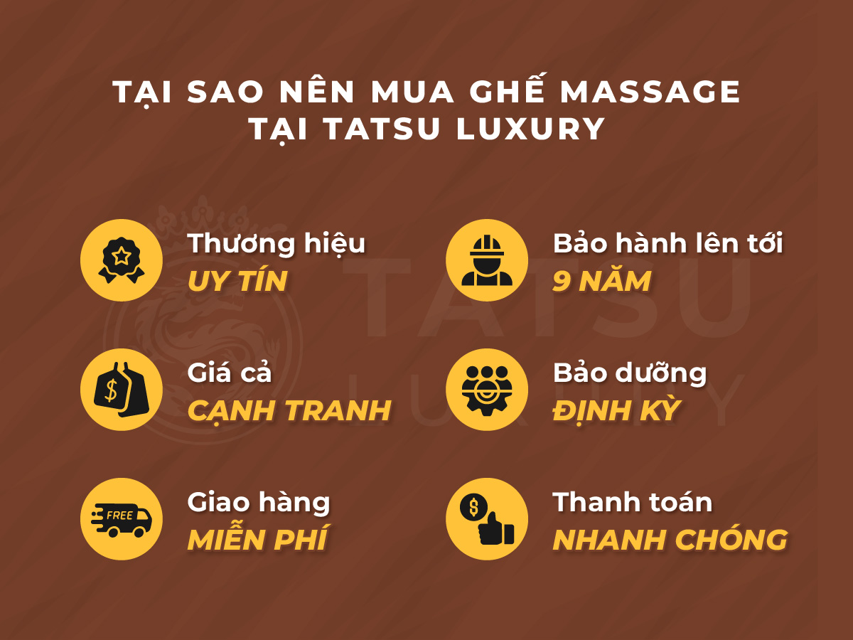 Tại sao chọn ghế massage TATSU