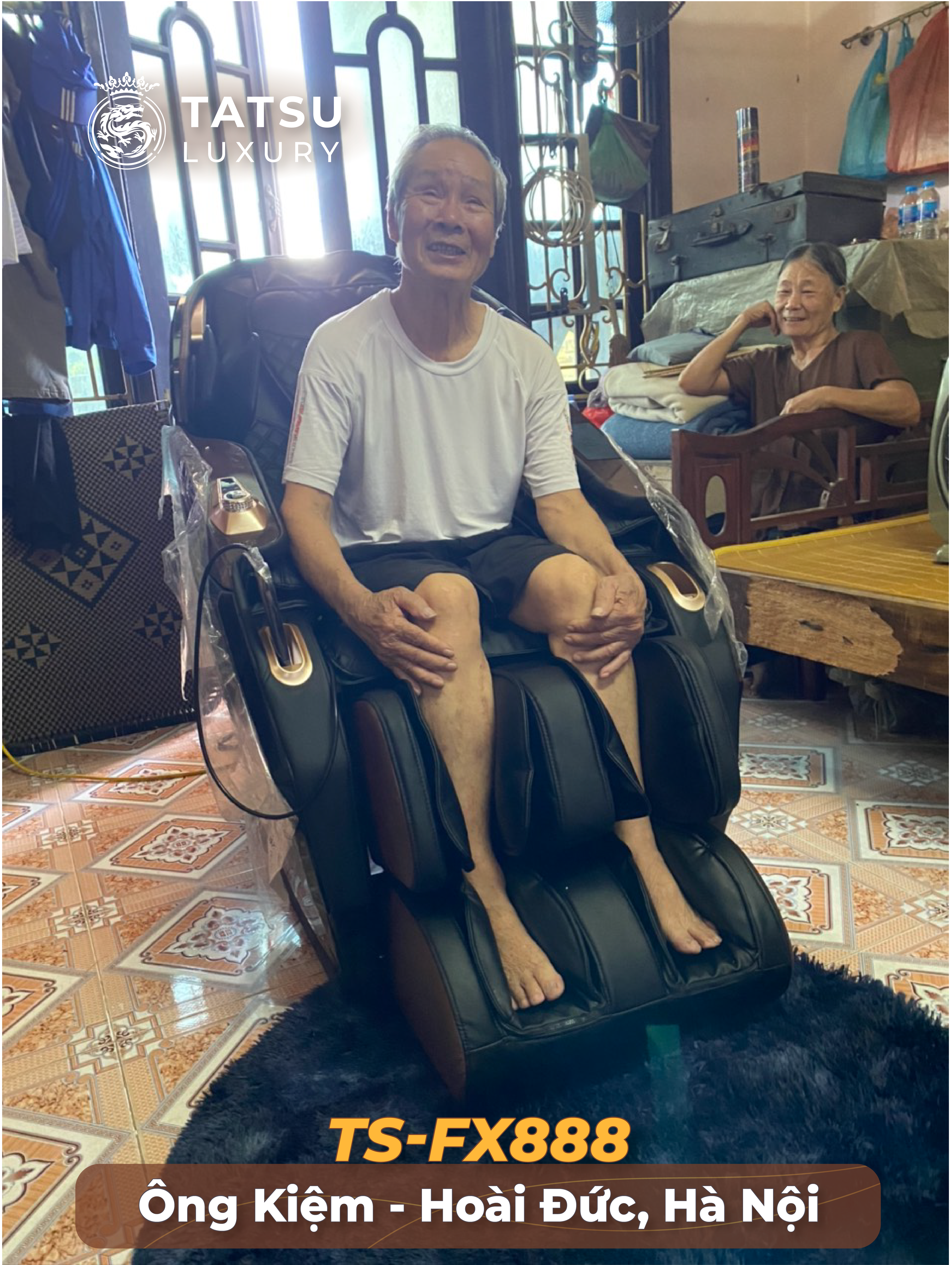 Ông Kiệm - Bố chị Linh - Ghế massage FX888